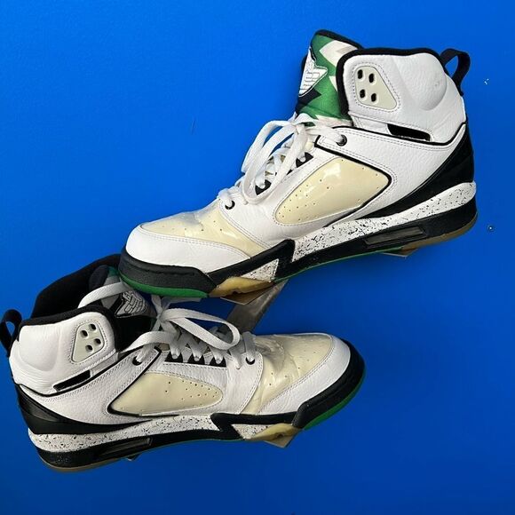 Nike Retro Air Jordan Sixty Plus 60 Shoes White Green 364806-131 Men’s Size 10.5 - Picture 3 of 7